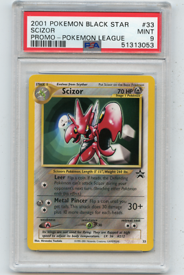 2001 POKEMON BLACK STAR #33 SCIZOR 