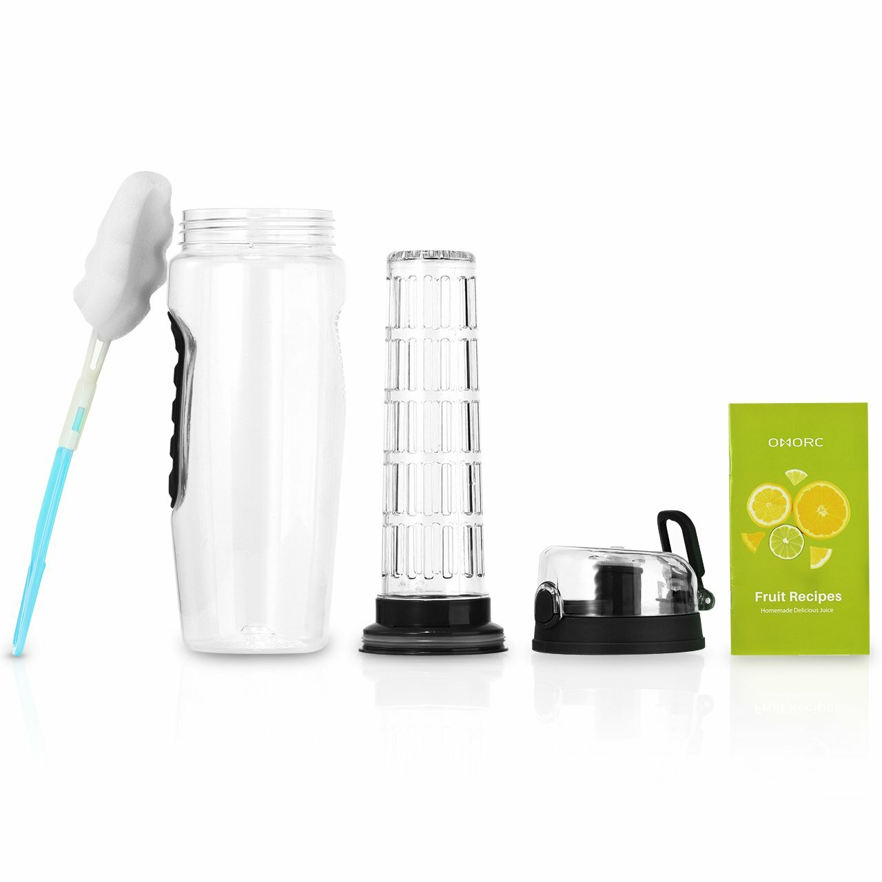 Bouteille à Infusion Design Épuré Noire 1000ml Haute Résistance