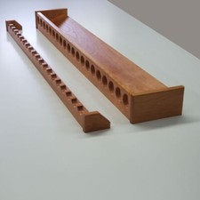 Custom Fishing Rod Rack, Solid Cherry Wood  20 Rods, 42 Inches