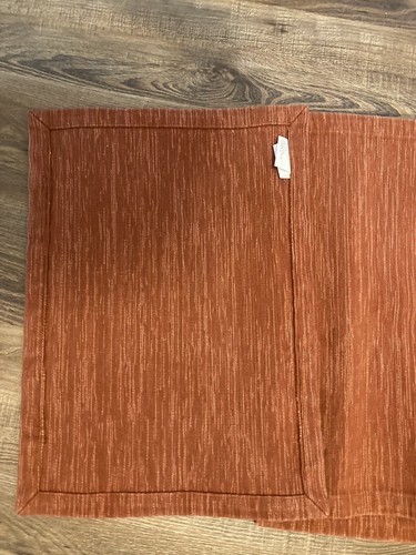 Crate & Barrel Orange Spice Grasscloth Placemats (Set of 3) 14x19 Textured - Picture 4 of 5
