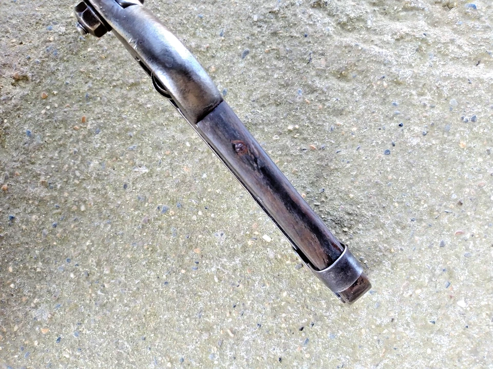 ANCIEN SECATEUR AVEC SERPE EN METAL FORGE - OUTIL DE VITICULTEUR VIGNE - - Photo 4/4