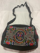 Embroidered Crossbody Bag/Purse/Clutch Multi Peony