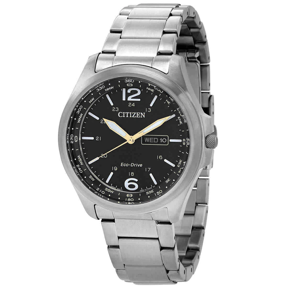 Citizen Eco Drive Black Dial Men s Watch AW0110 82E