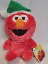 NEW Sesame Street Elmo Plush Stuffed Animal 10" Doll Baby Toy Christmas Santa