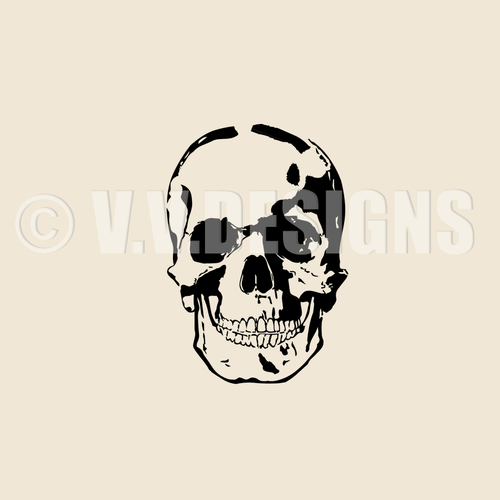 Totenkopf Autoaufkleber 10cm x 15cm KFZ Folie Skull Aufkleber Tattoo 0112-S - Bild 3 von 3