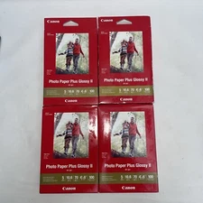 Canon Plus Glossy II PP-301 Inkjet Print Photo Paper - 100 Sheets Lot Of 4