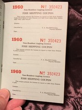 Permis De Pêche Vintage Wisconsin 1982 – Résident, Webster, Lt#37, Eau Douce