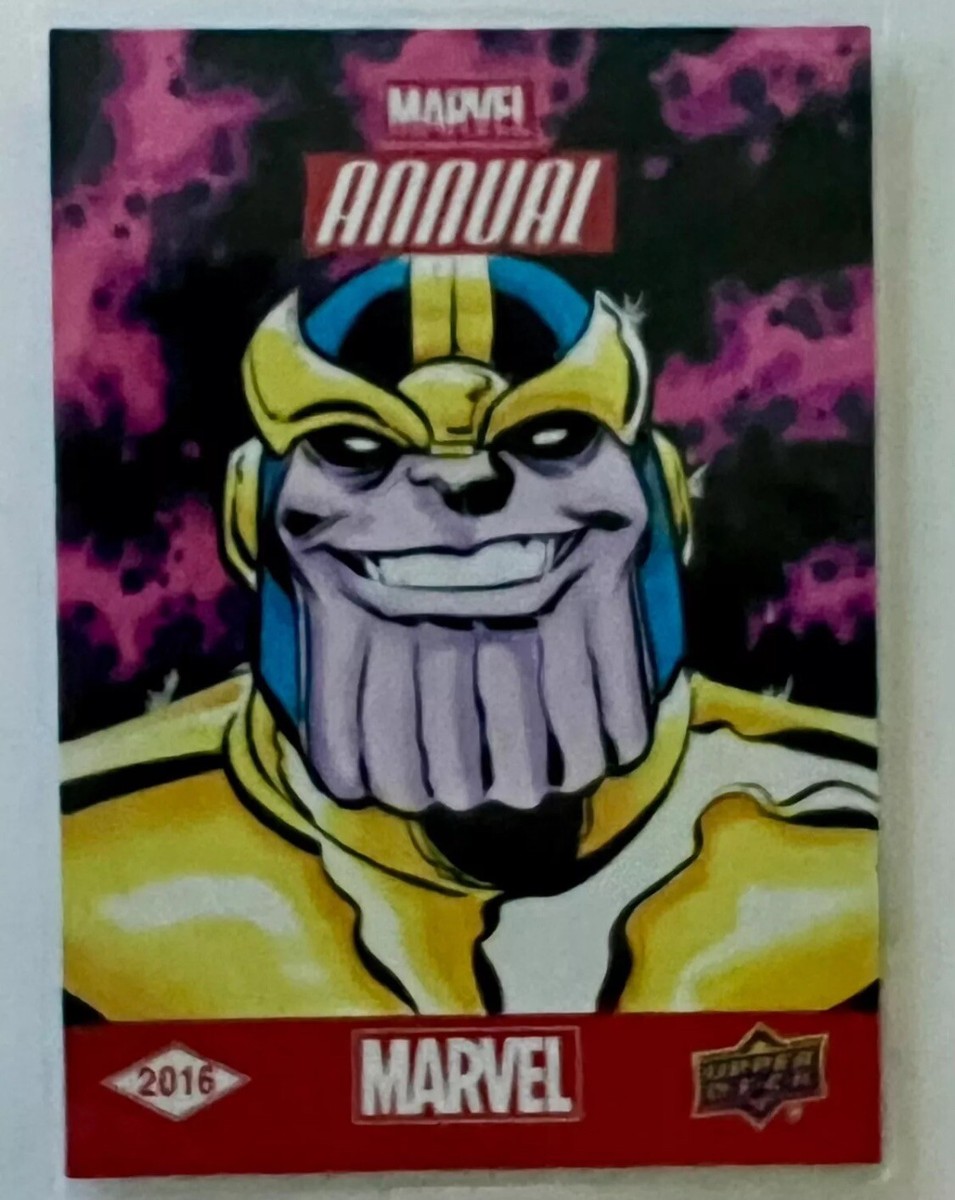 2016 Upper Deck Marvel Annual Sketch Card Thanos by Artist Matt