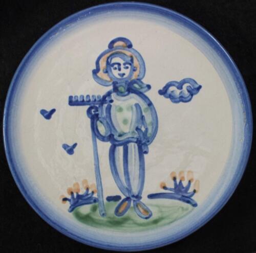 MA Hadley Country Scene Blue Set of Two Luncheon Plates and Bread & Butter Plate - Picture 2 of 6
