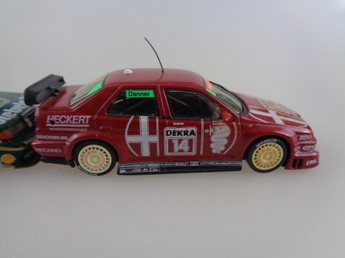 2 Minichamps auto da turismo Mercedes 190E 2.5 & Alfa Romeo 155 V6 TI 1:43 (8289) - Foto 3 di 11