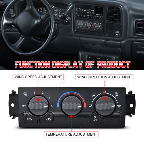 Climate Control Module For 1999-2002 Chevy Silverado GMC Sierra 1500 Tahoe Yukon - Picture 2 of 12
