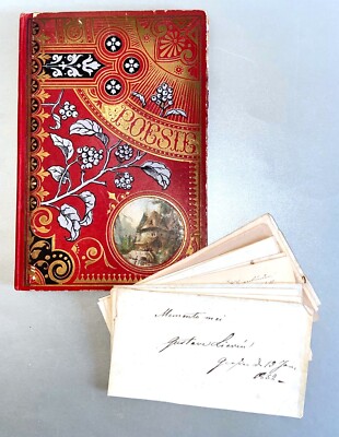 antikes Biedermeier  Poesiealbum 1828-1836 Friedberg, Darmstadt,  Handschriften