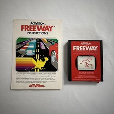Freeway Atari 2600, 1981 Cartridge And Manual Cleaned And Tested