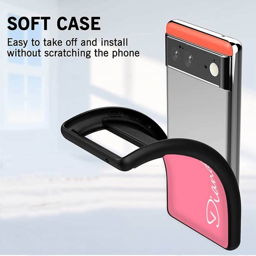 Personalised Heart Case For Google Pixel 9 7 Pro 6 6A 4A 8A Silicone Phone Cover - Picture 56 of 81