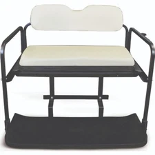 Yamaha Golf Cart G16 G22 RHOX Flip Flop Rear Seat Kit Fold Down Back Seat Ivory