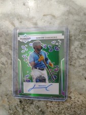 Junior Caminero /5 RC 2023 Leaf Metal Diamond Wonders Prismatic Green Auto