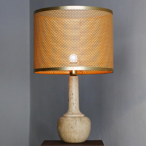 Big Travertine Lamp Anni - '70 - Italian Design - Imagen 3 de 19