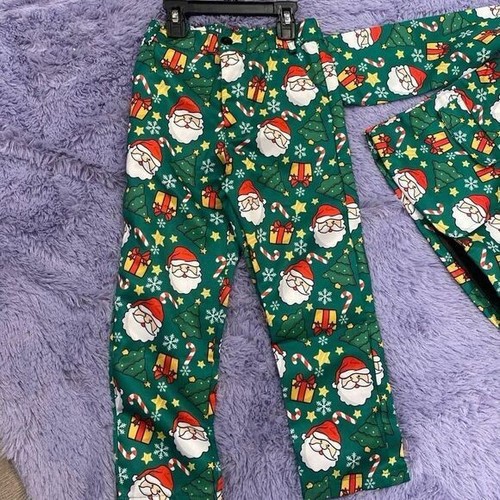 Green Holiday Boy Christmas Suit - Size Small - Picture 6 of 7