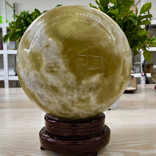 27.55LB Natural Yellow Crystal Ball - Psychotherapy Collector - 第 11/14 張圖片