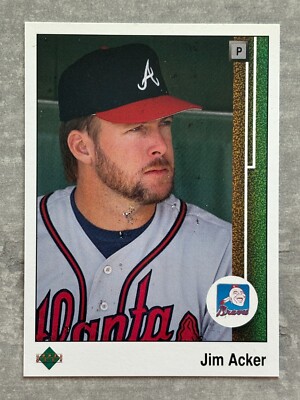 1989 Upper Deck JIM ACKER MIKE BODDICKER Braves Double Print Error