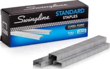 Swingline Staples, Standard Staplers For Desktop Staplers, 1/4 Length, 5000/Box