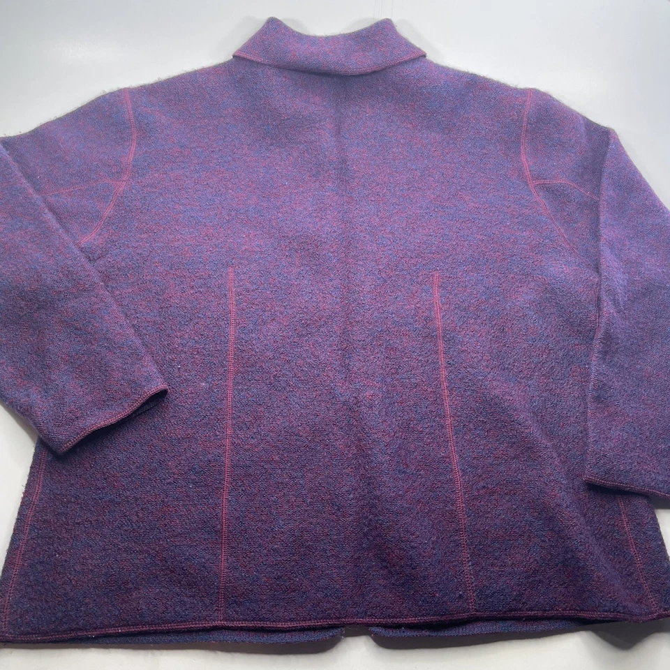 Cárdigan Cherokee Mujer Talla Grande 18W/20W Suéter Púrpura 100% Lana Damas Foto 2 de 4