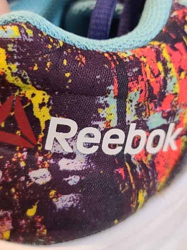 Reebok YourFlex Women's/Youth? Navy/Aqua Sneakers Running Casual Size 6.5 EUC - Picture 11 of 12