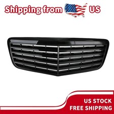 Gloss Black Front Grille Grill For 2007-2009 Mercedes Benz W211 E350 E500 E63