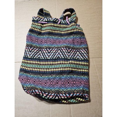 No Boundaries Caroline Aztec Boho Hobo Chevron Woven Beach Tote Bag w/ Tassels