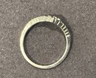 sterling silver chevron crown ring set with cubic zirconia — photo 2
