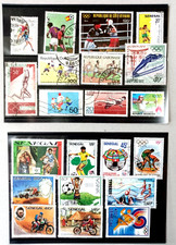 * Lot de 21 timbres sur le sport - Monde