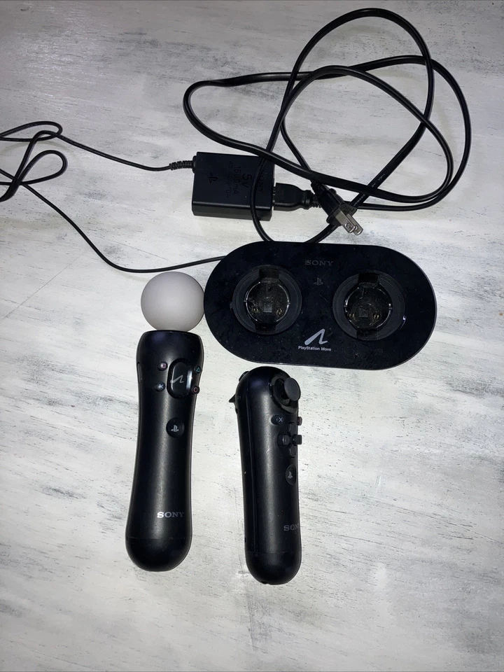 PlayStation PS3 Move Bundle Motion Controller and Navigation Tested & Works - Image 2 of 4