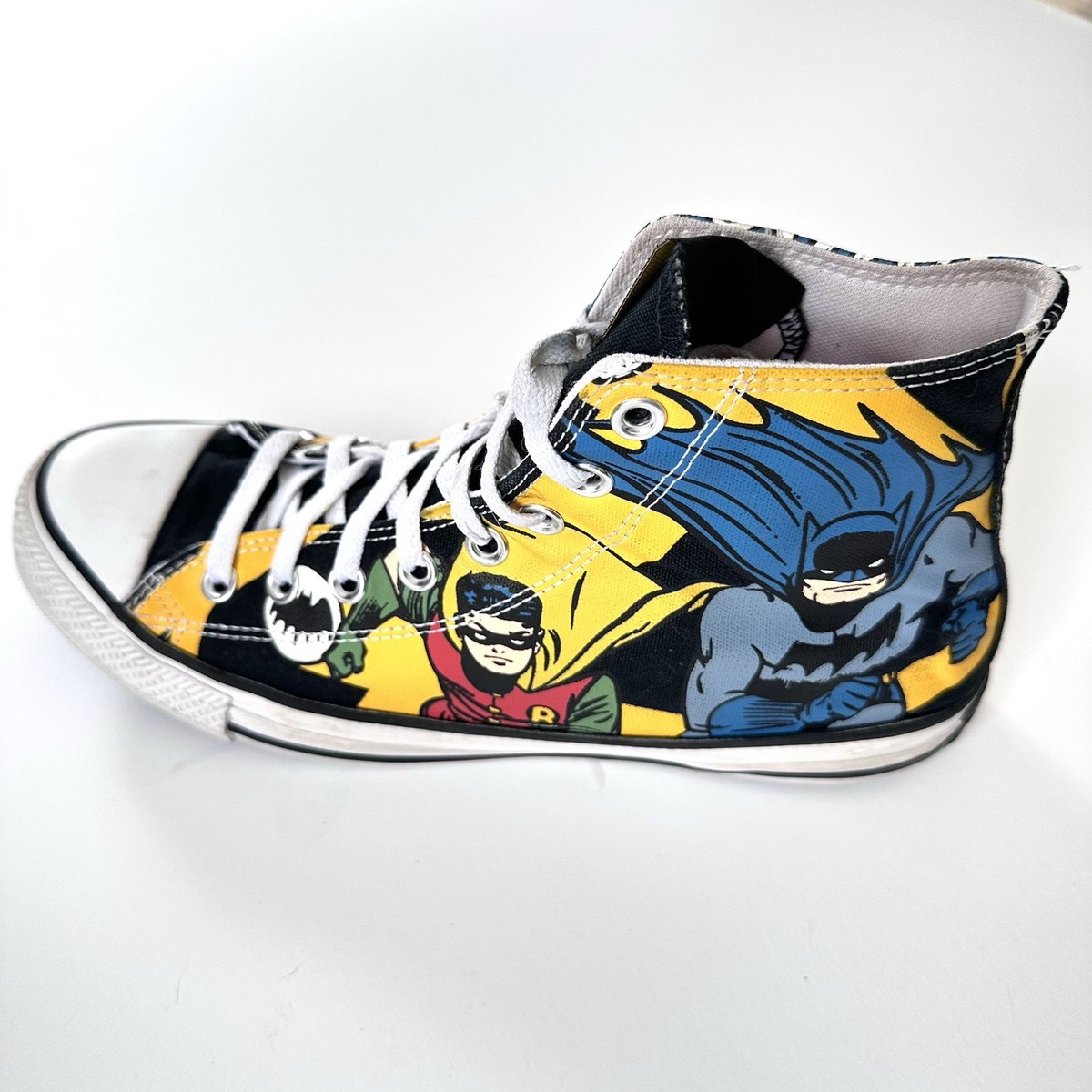 Converse Batman High-Top Sneakers - Black, Yellow, Blue Converse Chuck Taylor All Star High X DC | Mercari main image 2