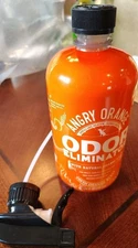 ANGRY ORANGE Odor Eliminator Pet Spray W Natural Orange Oil 24oz Bottle W/Sprayr