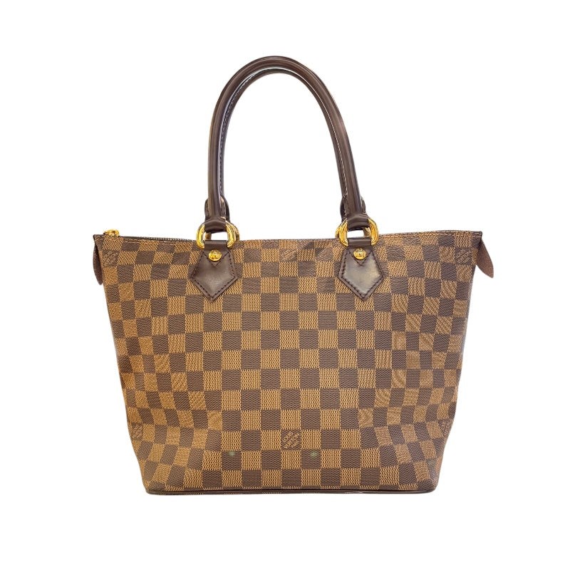 LOUIS VUITTON Saleya PM N51183 Brown Damier Canvas Tote Handbag 3263