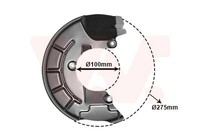 Van Wezel Spritzblech, Bremsscheibe 5829372 FüR Audi Seat Skoda Vw