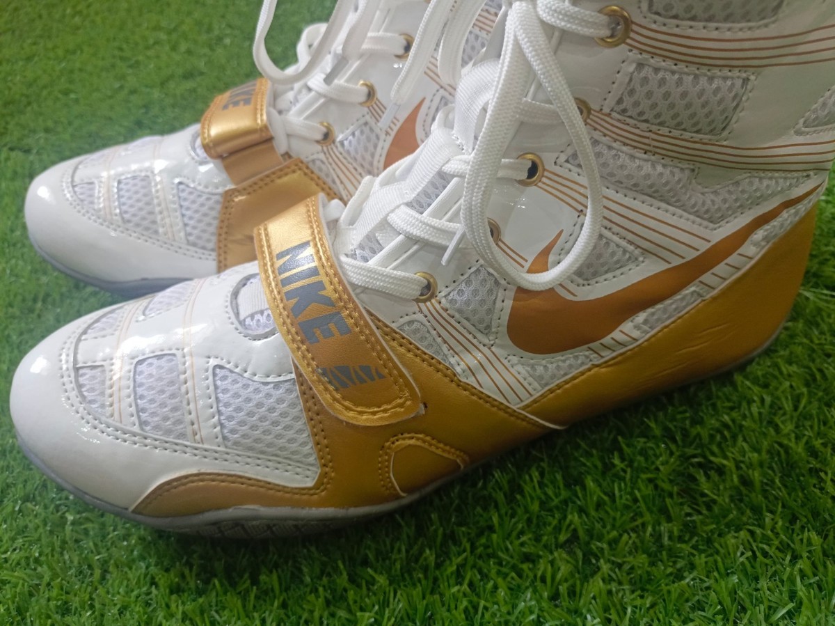 ナイキ ハイパーKO・リミテッドエディション/ホワイト×メタリック・ゴールド NIKE(ナイキ) ボクシングシューズ ハイパーKO・リミテッド