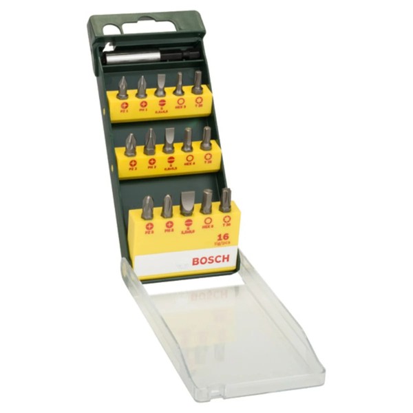Bosch 16-Teiliges Schrauberbit-Set Mit Magnetischen Universalhalter, 2607019453-image