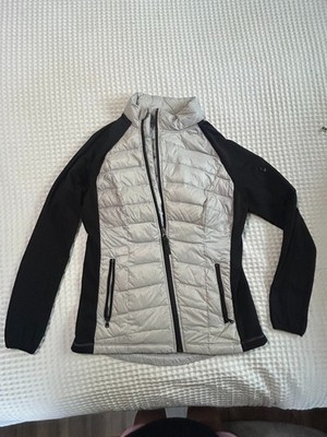 CALVIN KLEIN PERFORMANCE Women's Puffer Jacket Black M Hybrid Active Quick Dry