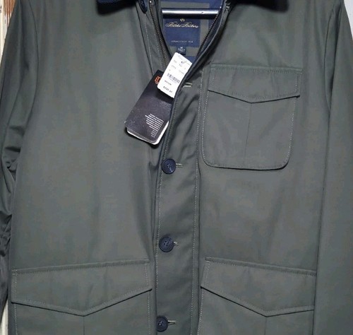 NWT Brooks Brothers Green Corduroy Collar Plaid Lined Chore Coat Barn Jacket New - Picture 3 of 17