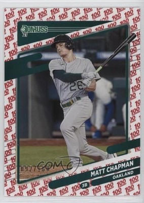 2021 Panini Donruss One Hundred 92/100 Matt Chapman #168 fm0