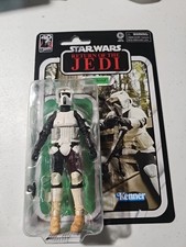 STAR WARS BLACK SERIES BIKER SCOUT ROTJ 40TH ANNIVERSARY FIGURE NEW ON CARD NIP