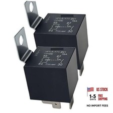 2PCS 12V Mini ISO Power Relay 4-Pin SPST-NO High Current 70A w/Bracket  680
