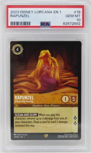 Disney Lorcana Set 1 First Chapter Rapunzel Gifted with Healing Graded PSA 10