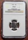 1962 Roosevelt Dime NGC PF-69 Gem Brilliant Proof Certified 90% Silver