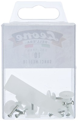 10 Ganci Per Quadri Medi Con Chiodi - Leone Dell'Era - Made In Italy - Foto 13