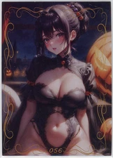❤️SPICY HALLOWEEN GIRL - Goddess Story ANIME WAIFU Card - PEACH BLOSSOM BEAM 056