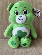 Care Bears 18  GOOD LUCK Green Plush Stuffed Animal Rainbow Basic Fun 2021