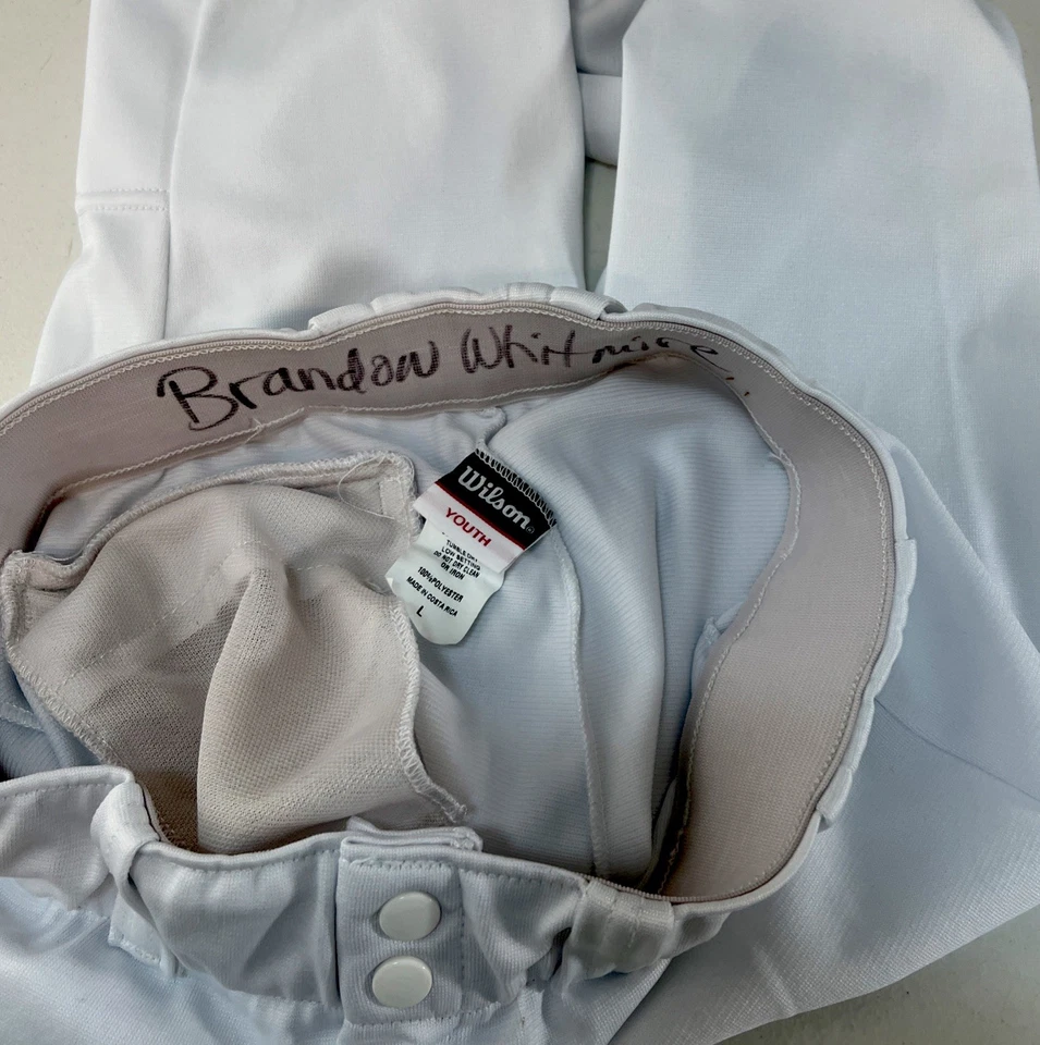 Pantalones bragas Wilson Youth L blancos de béisbol softbol WTA4228 Foto 3 de 4