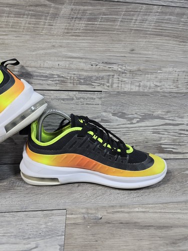 Nike Niños Air Max Axis RF Negro Amarillo Naranja Zapatos para Correr Talla 5Y/Mujeres 6.5 - Imagen 12 de 13